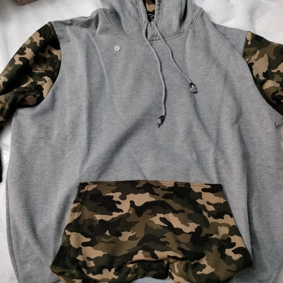 Coofandy Men's Cotton Blend Pullover Camo Hoodie Sweatshirt Size XL - Picture 6 of 8